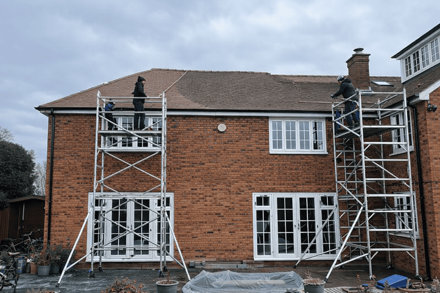 Roof cleaning result